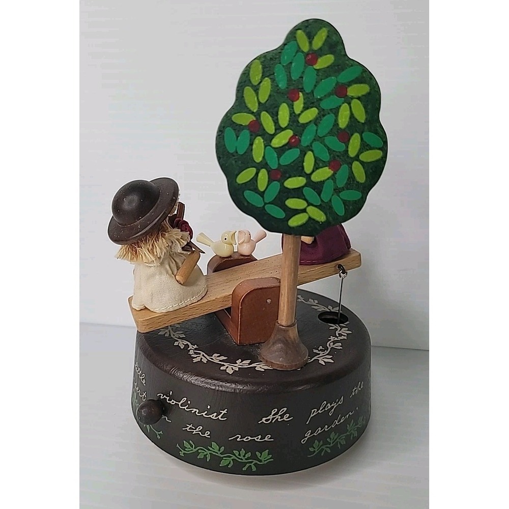 TOA Japan Creative Hand Memory Wooden See-Saw Music Box 407-400 Working RARE - Picture 5 of 12